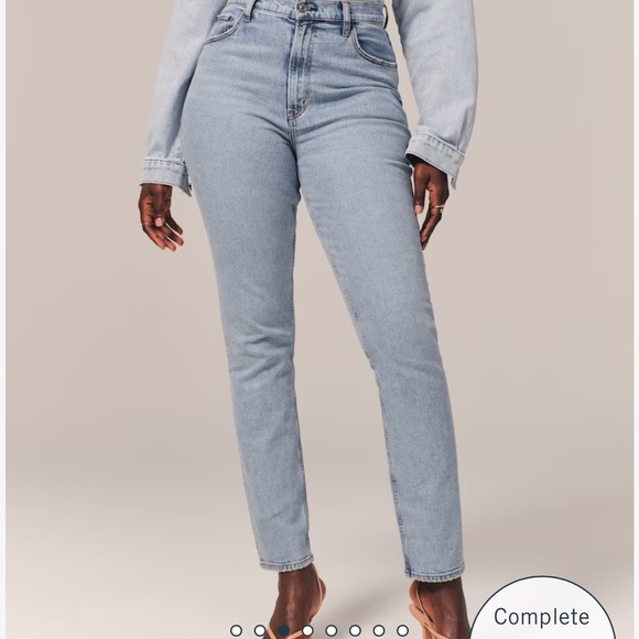 Abercrombie curve love ultra high rise slim straight - Picture 2 of 8